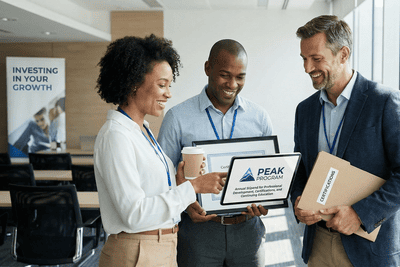 medical professionals using peak program