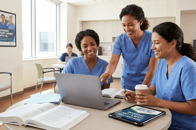 nurses studying